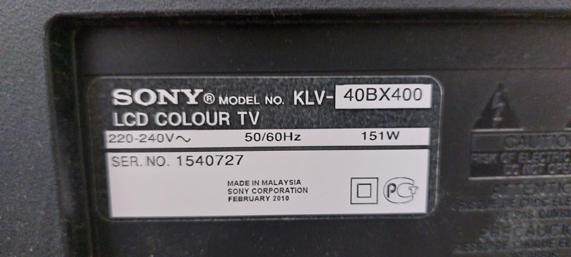 LCD Телевизор Sony KLV 40BX400
