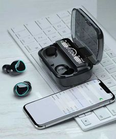 Качествени Bluetooth слушалки M10 ,Безжични слушалки с докинг станция