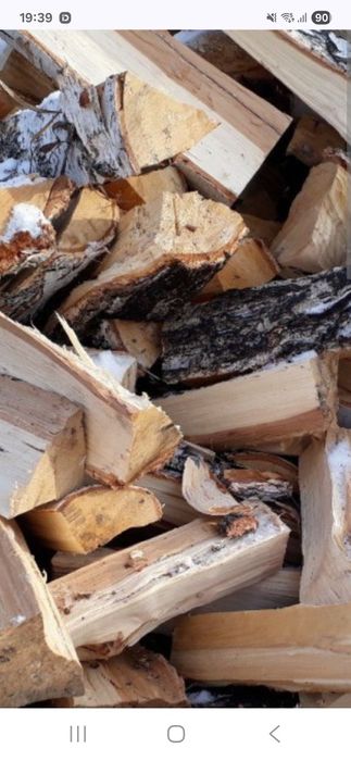 Дрова берёза  в мешках.