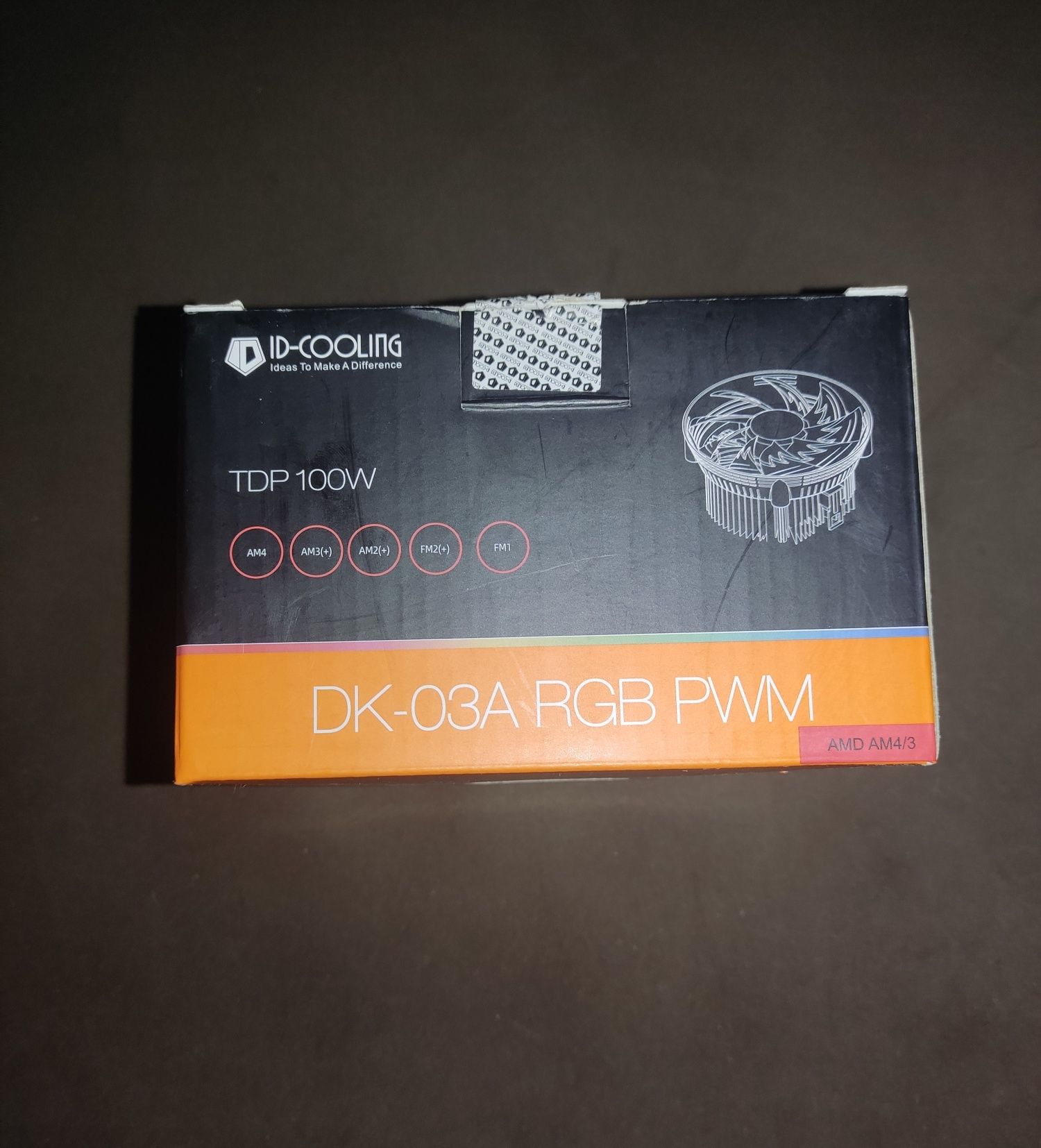 Кулер для процессора, ID-COOLING DK-03A RGB PWM, новый для AMD