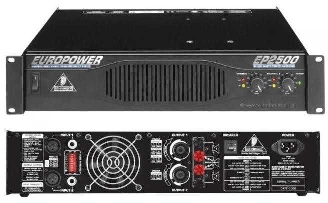Професионален усилвател (крайно стъпало) Behringer Europower EP2500