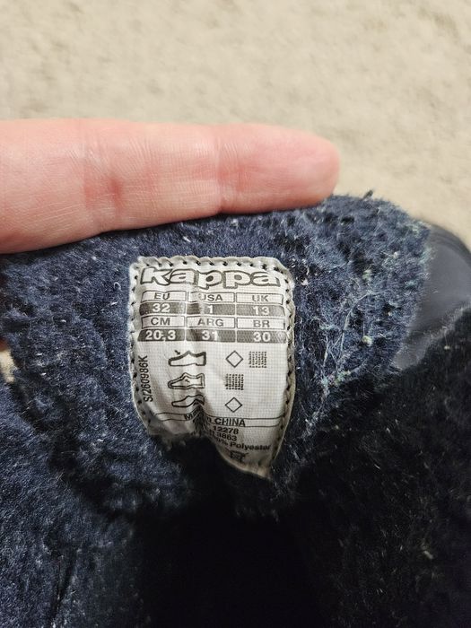 Ghete iarnă Kappa mărimea 32 – îmblănite, rezistente și cu beculețe