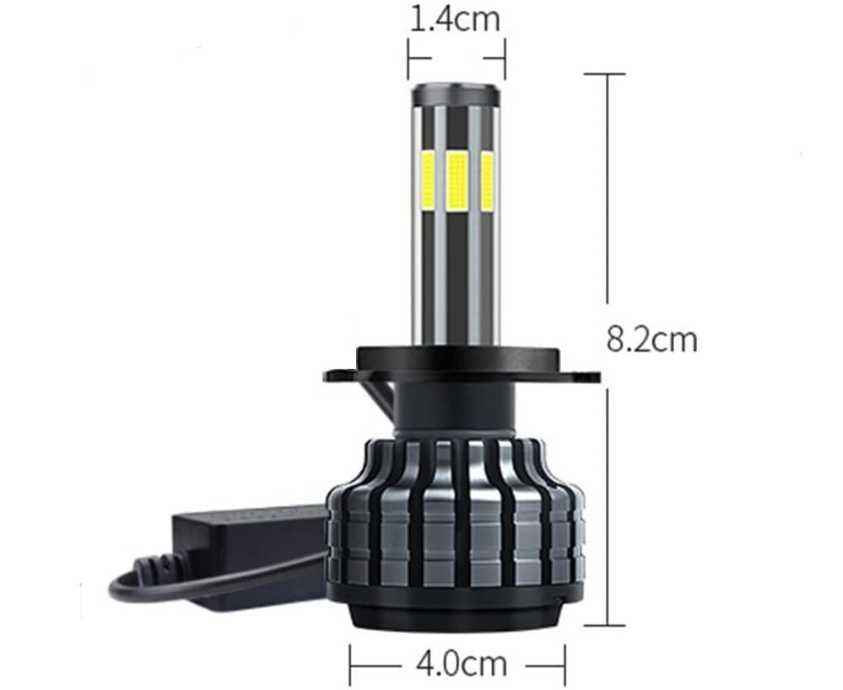 Нови  360° градуса COB LED ЛЕД Диодни Крушки H4 Х4 12V 80W 16000lm