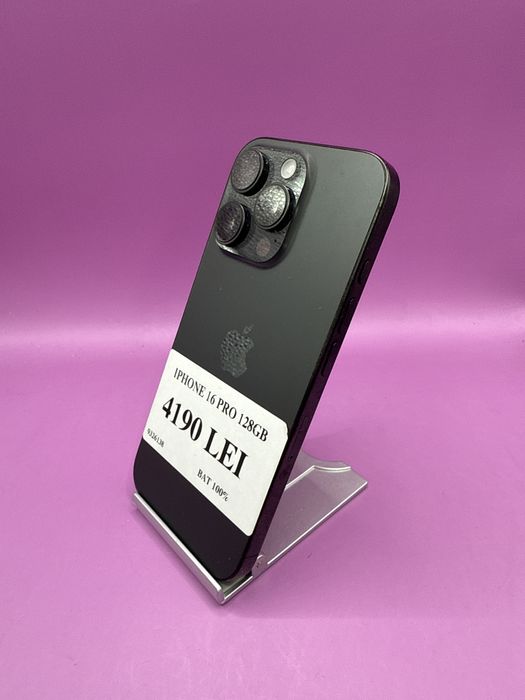 Iphone 16 Pro 128gb baterie 100 •Matei Amanet Crangasi•03261