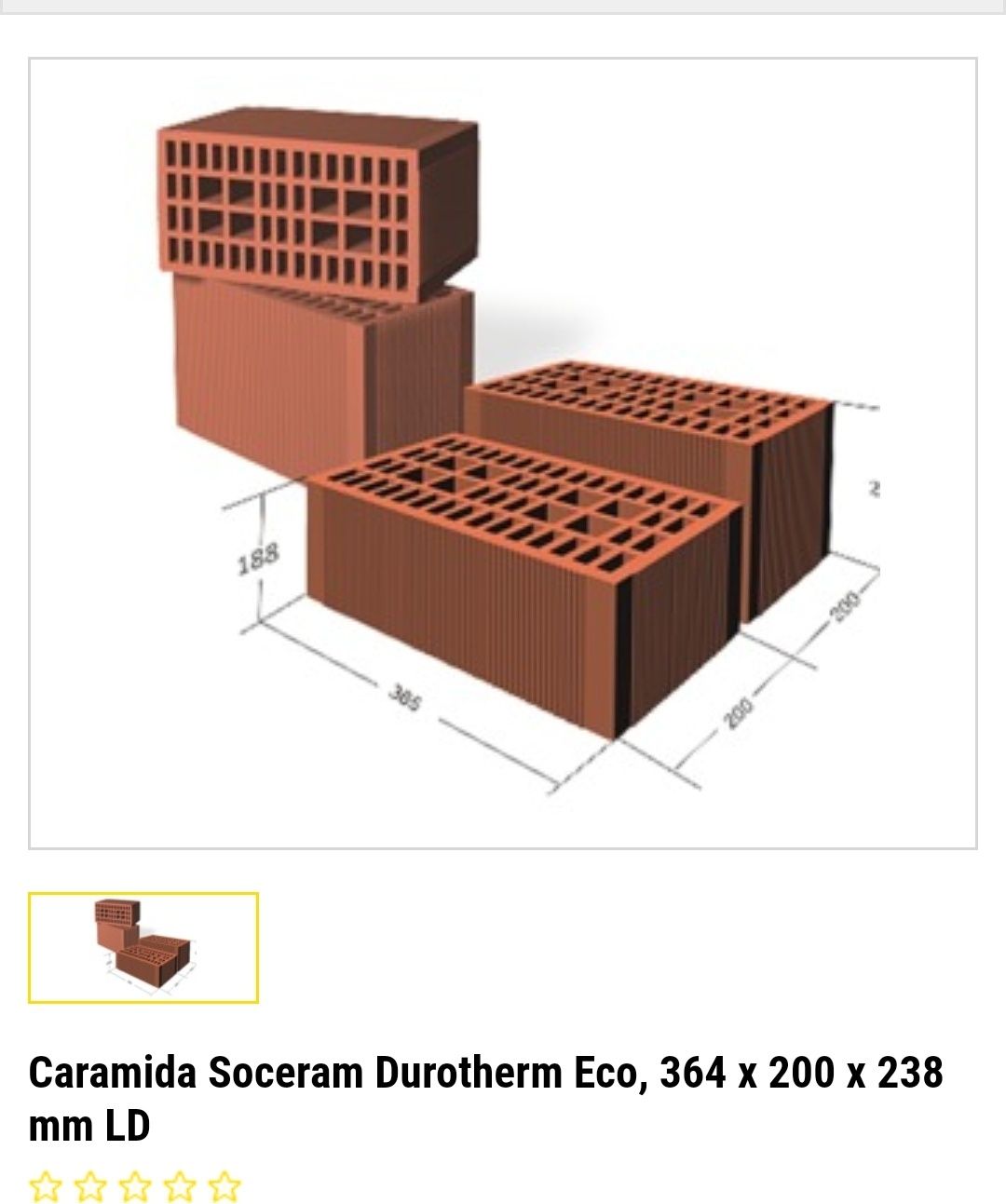 Vând Caramida POROTHERM, SOCERAM ȘI Macofil,