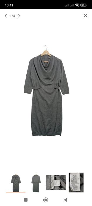 COS рокля 100% мерино р-р С