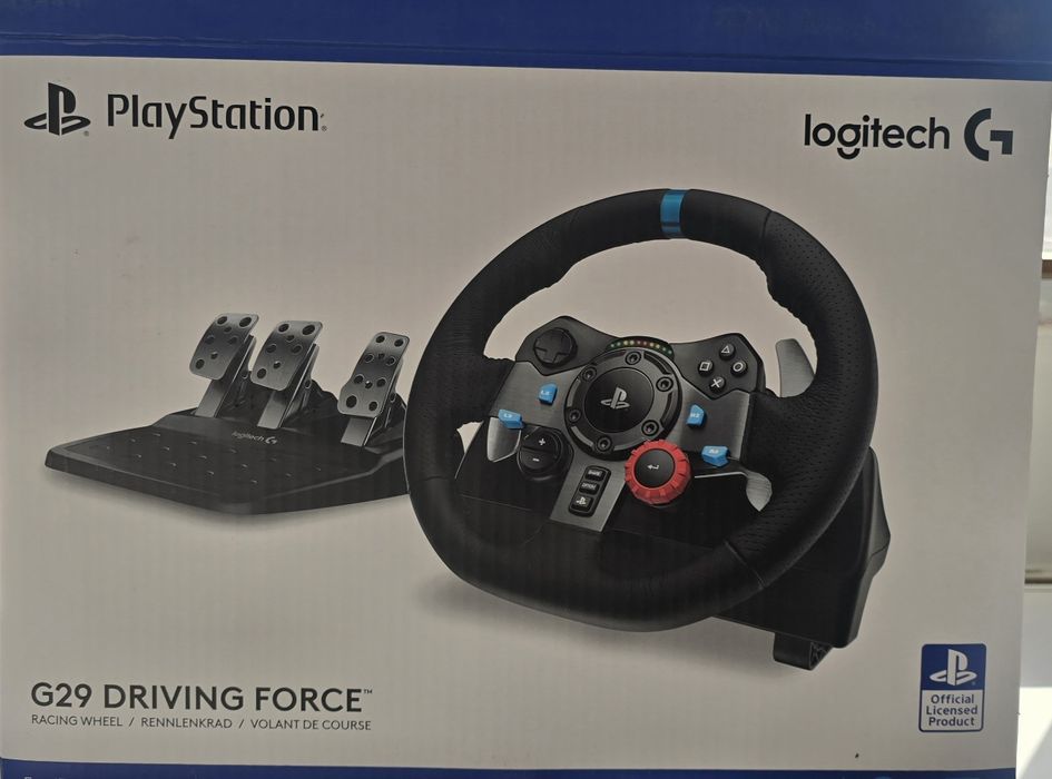 Волан с педали Logitech - G29, черен, PC/PS4/PS5