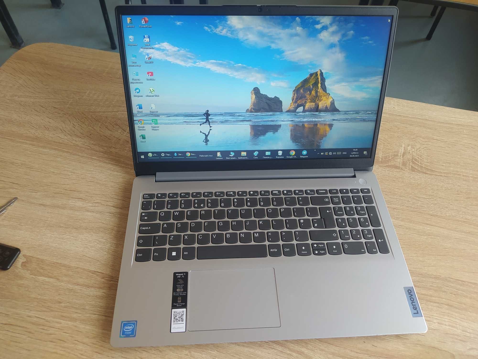 Notbuk lenovo yangi aʼlo darajada zaryadi 5-6 soat yetadi.