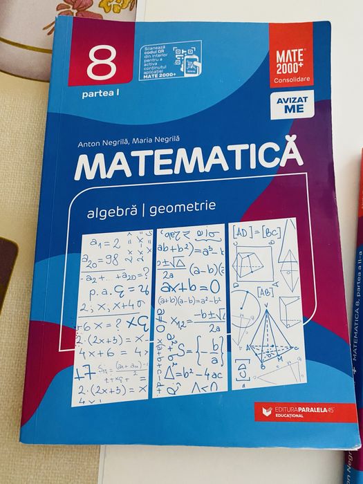 Anton Negrila, Maria Negrila -Matematica cls. 8, an 2024