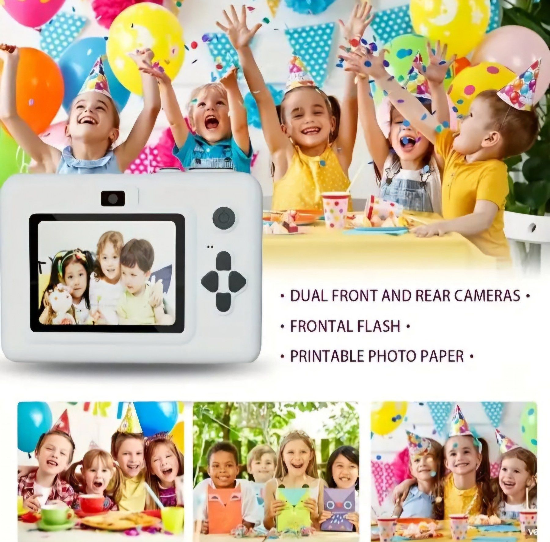 Дигитален фотоапарат детска камера за моментални снимки стил Paloroid