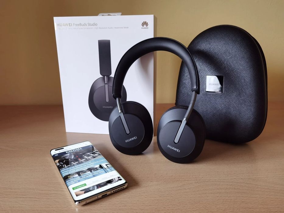 Huawei FreeBuds STUDIO феноменални блутут 5.2 слушалки с 8 микрофона и