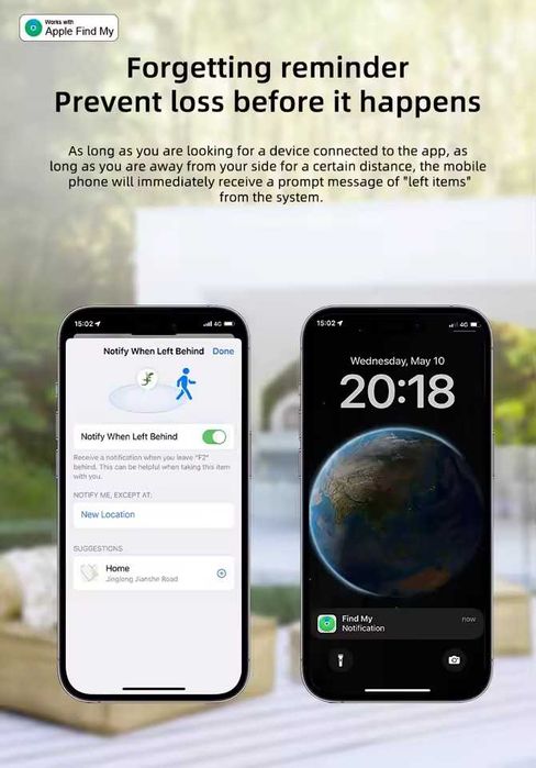 Lucid Tag – GPS тракер, съвместим с Apple Find My за вещи, ключ и др.