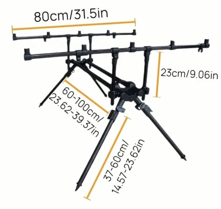 Стойка за шаранджиски риболов за 5 въдици