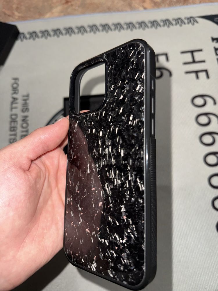 Чехол, кованный карбон  16 pro max | Carbon Case