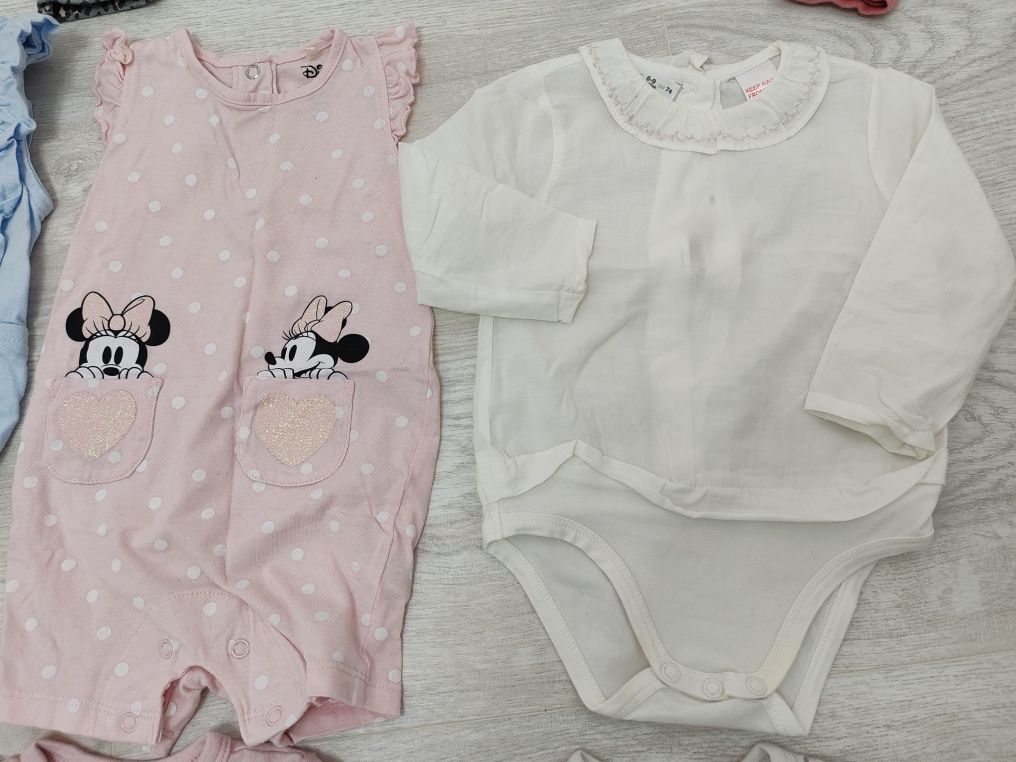 Lot body,pantaloni,fetita 74
