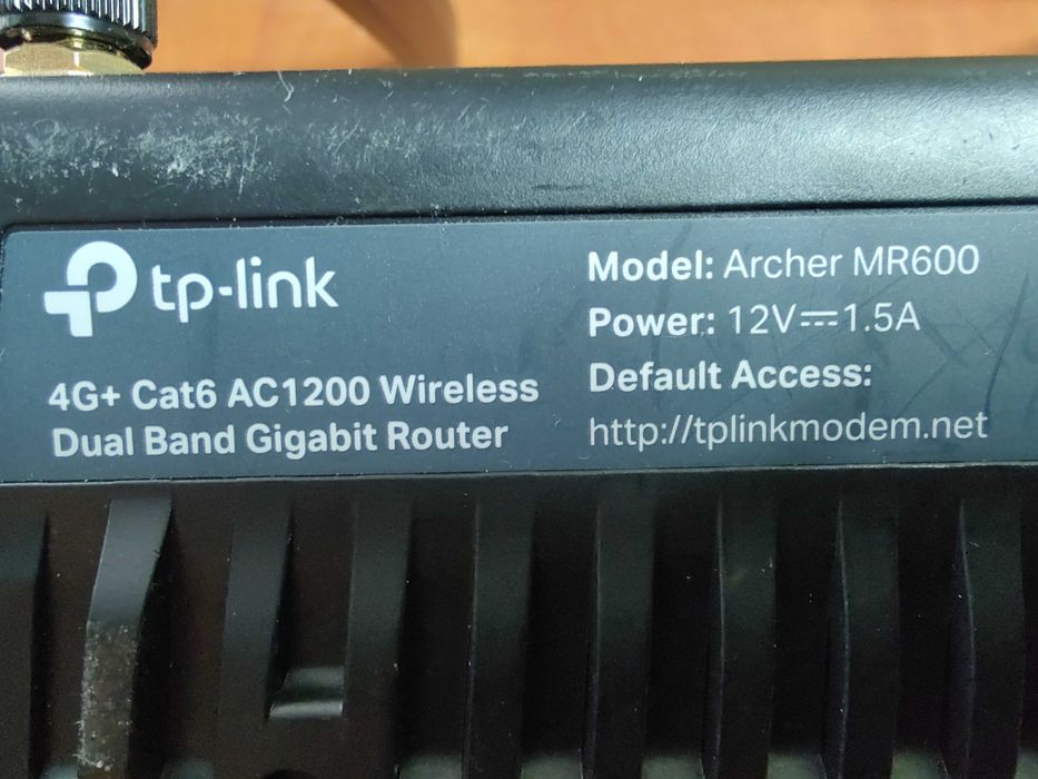 Router Wireless SIM TP-Link Archer MR600 4G+ Cat6 AC1200 NECODAT