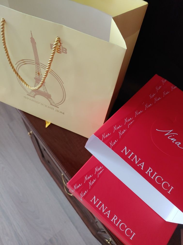 100% Парфюм Nina Ricci Coffret набор парфюм 50мл лосьеном для тела 75м