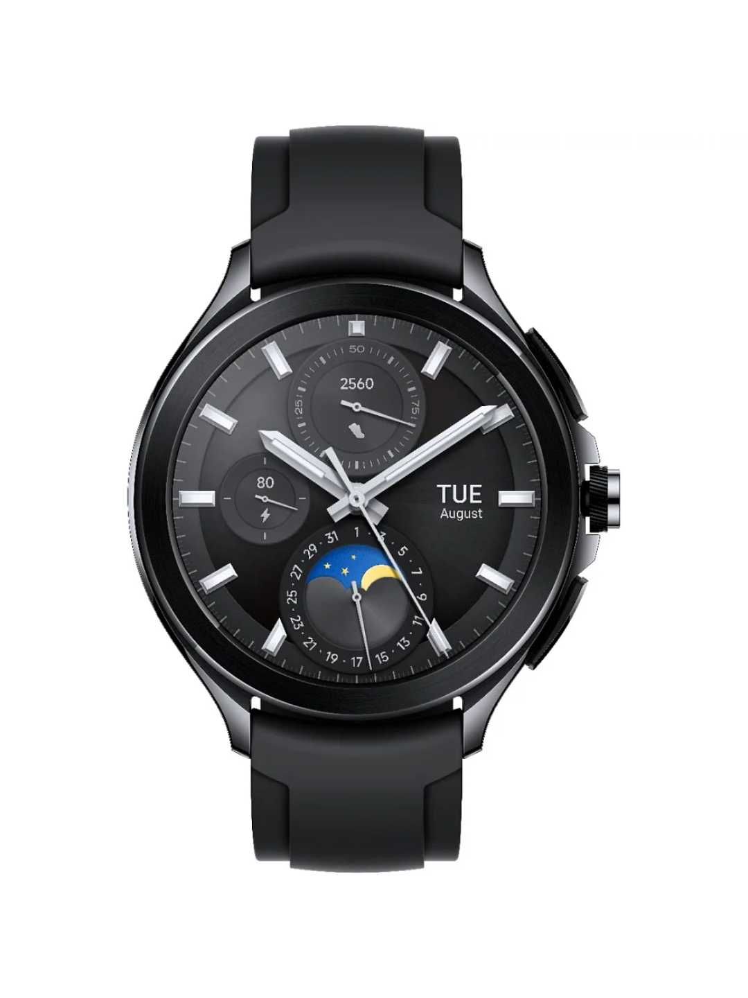 Часы Xiaomi Watch 2 Pro Bluetooth Black (Black Fluororubber Strap)