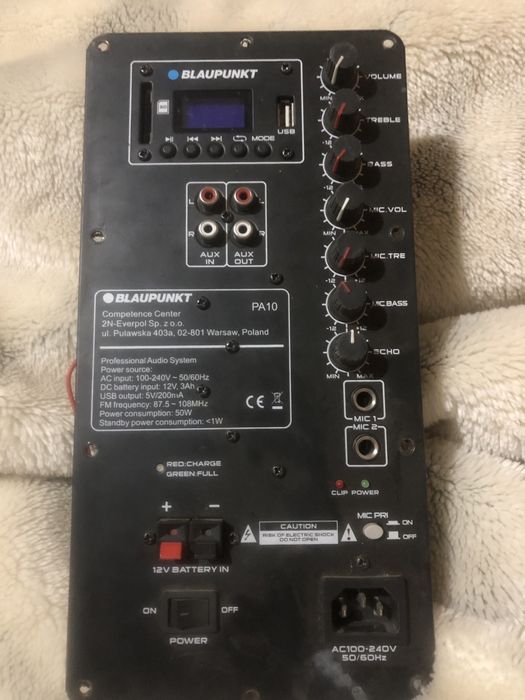 Vand placa de boxa PLAUPUNKT pentru piese