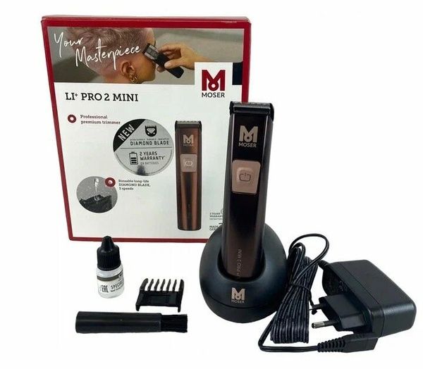 Профессиональный триммер для бороды и усов Moser Li+Pro 2 mini. Герман