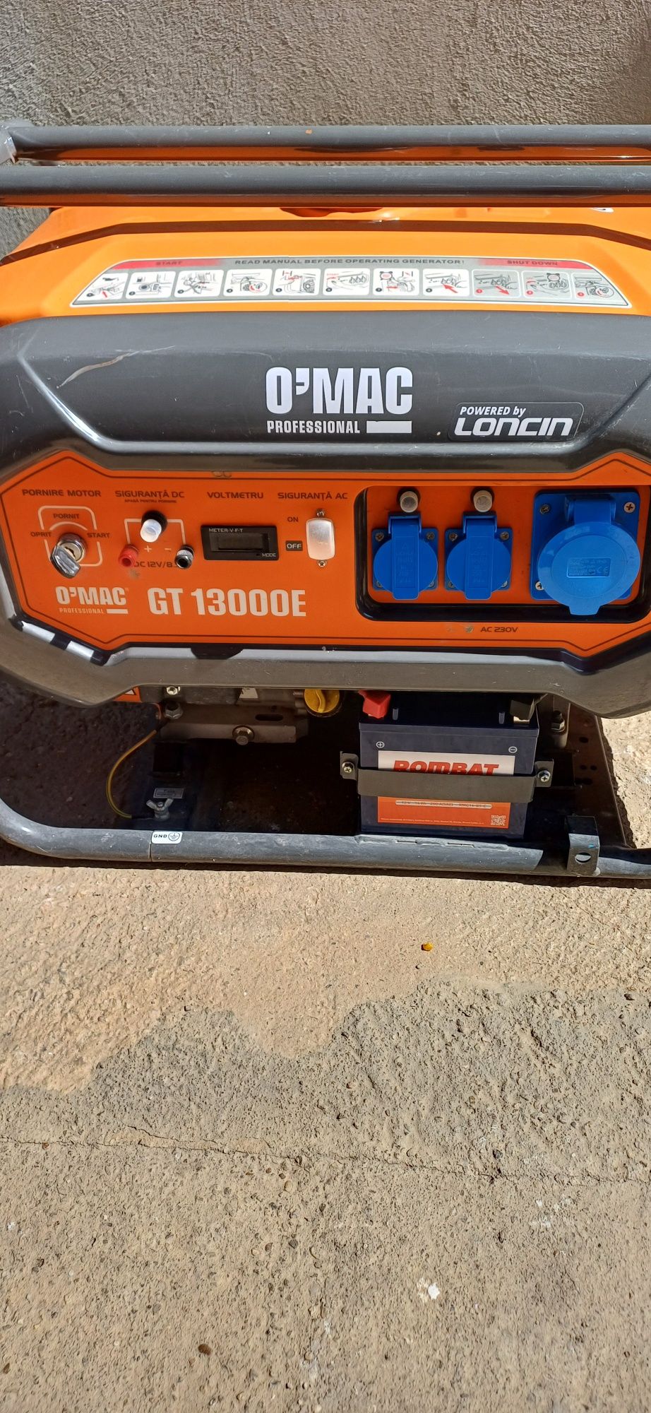 Generator monofazic O Mac profesional  GT 13000