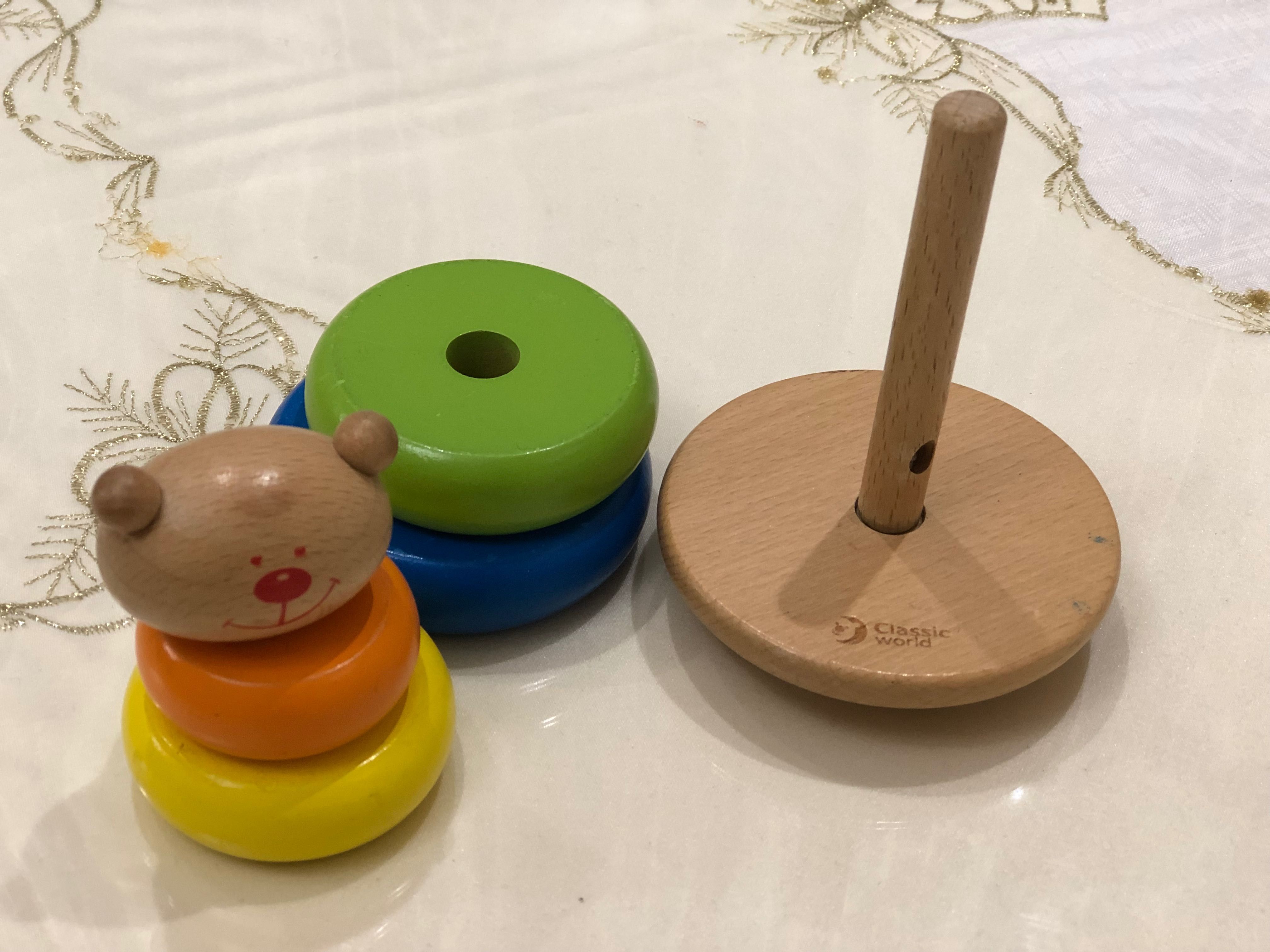 Дървена образователна играчка