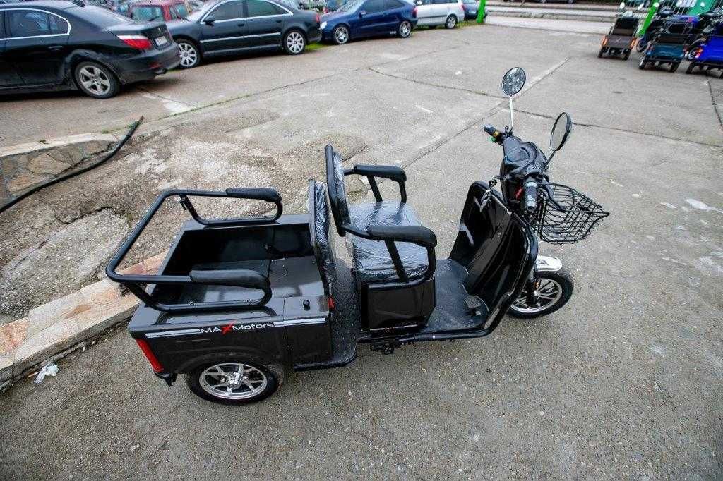 Електрическа Двуместна Триколка CARGO LUX 1500W - GRAY