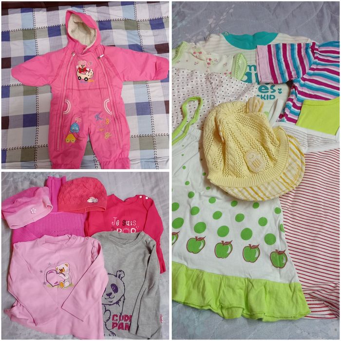 Вещи на девочку от 6 месяцев до 1-1,5 года.Цена за всё