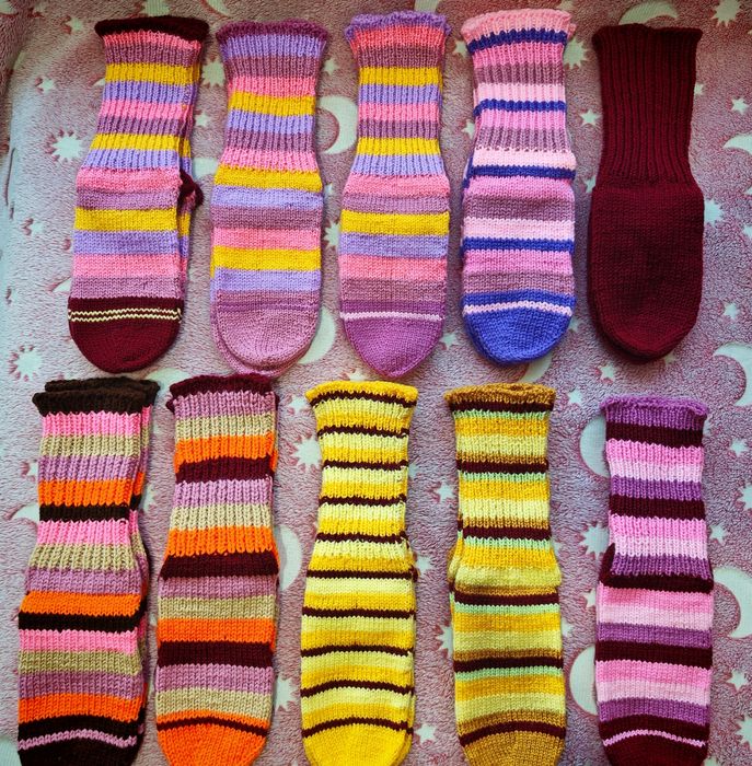 Плетени, топли чорапи