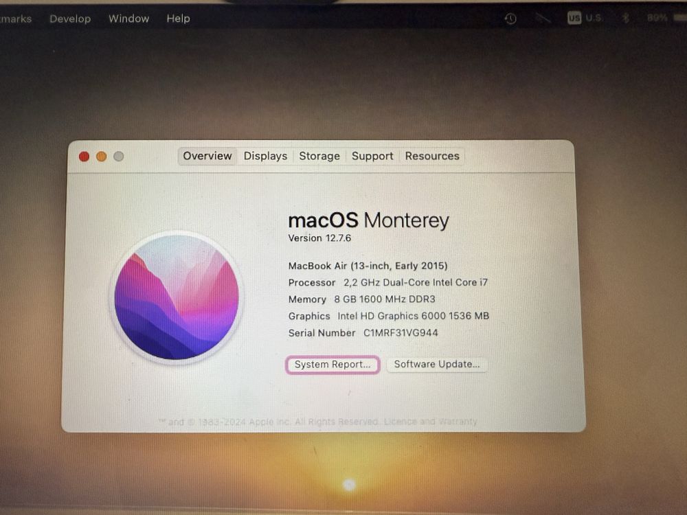 MacBook Air 13” (Early 2015)