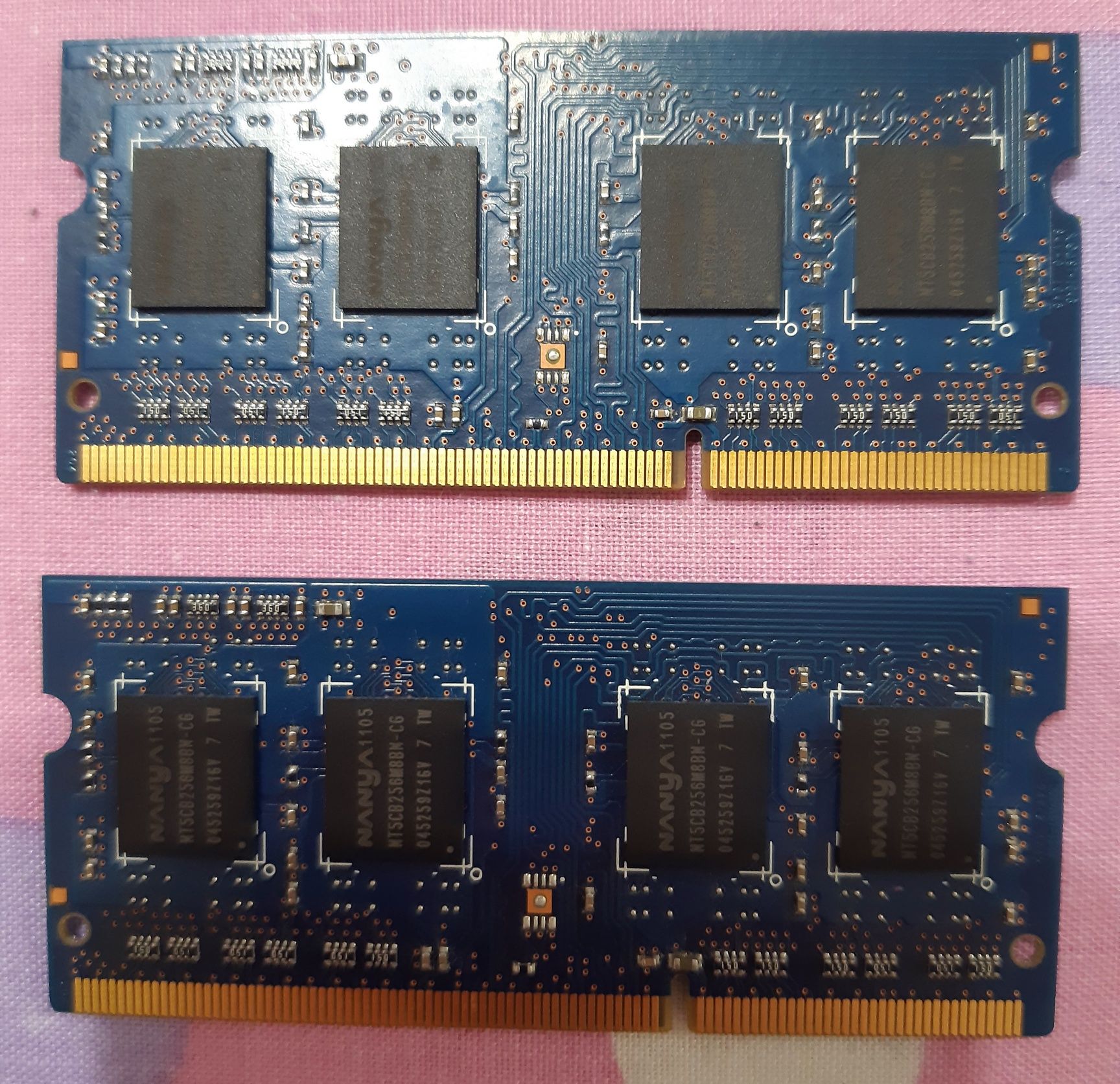 Memorie laptop Nanya DDR3 RAMS 2GB 1RX8 PC3-10600S-9-10 -B2 1333