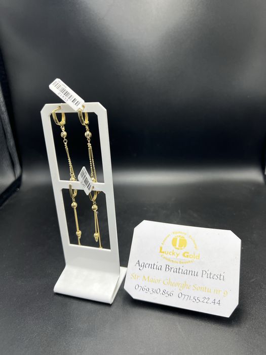 Cercei aur 14k 3,09-3,68 gr cod 21533,21457