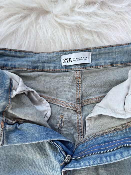 Blugi/ pantaloni de piele slim fit zara originali