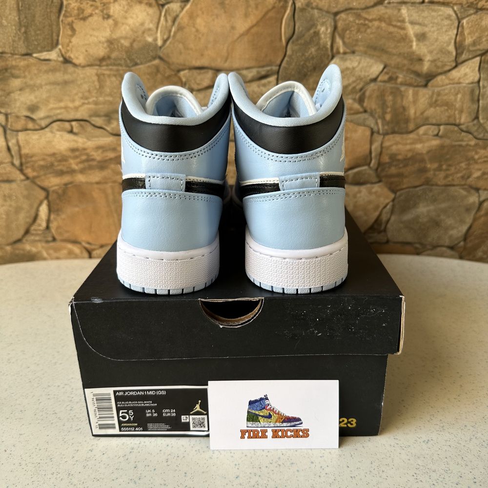 Air Jordan 1 Mid Ice Blue 38