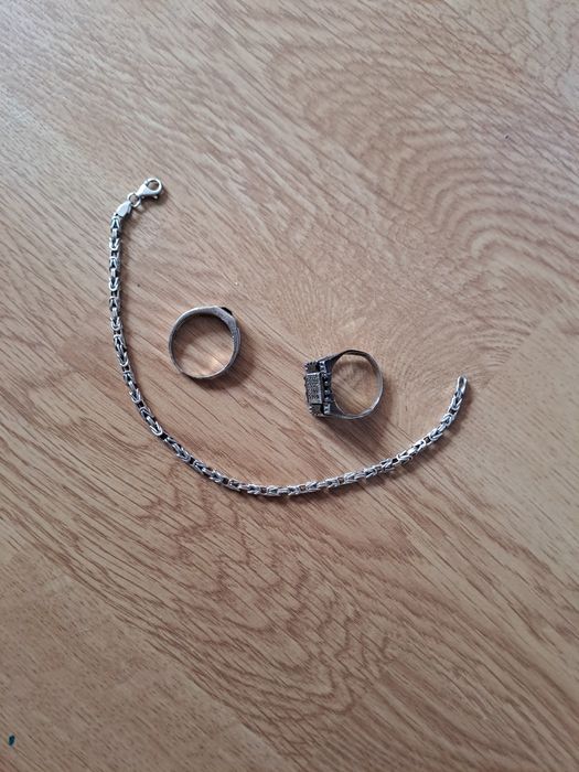 Vand doua inele și o brățară argint 925