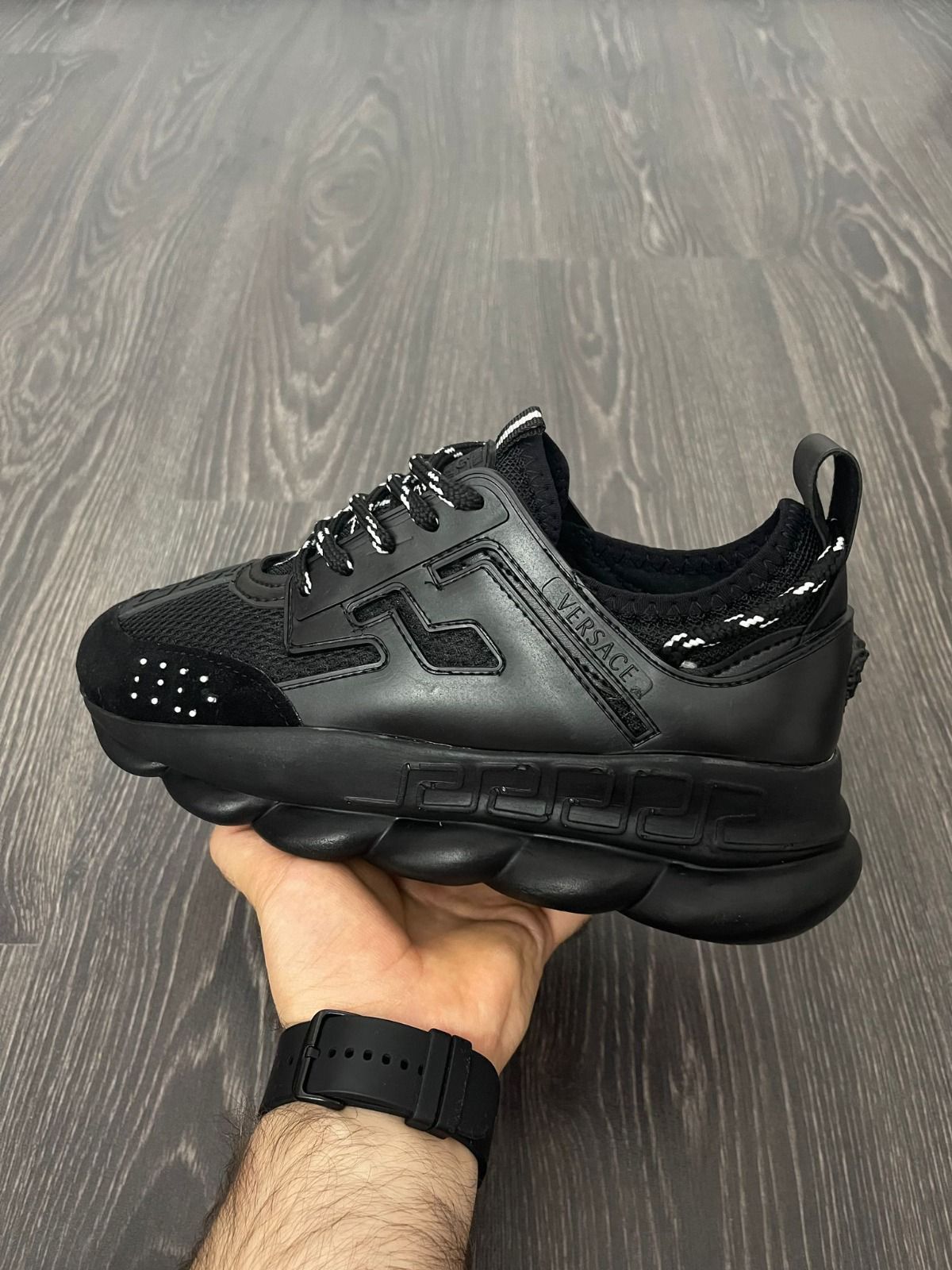 Adidasi Versace CHAIN Reaction Black | Model Nou 2024 |