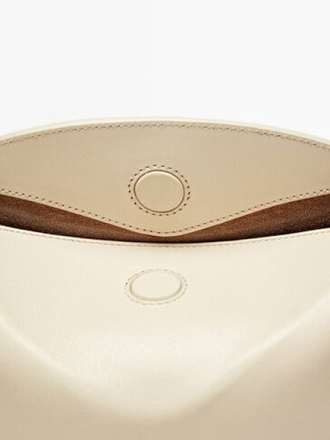Geanta piele nappa Massimo dutti