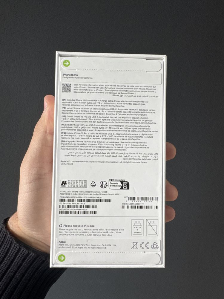 iPhone 16 Pro / 128GB / Desert Titanium / Sigilat