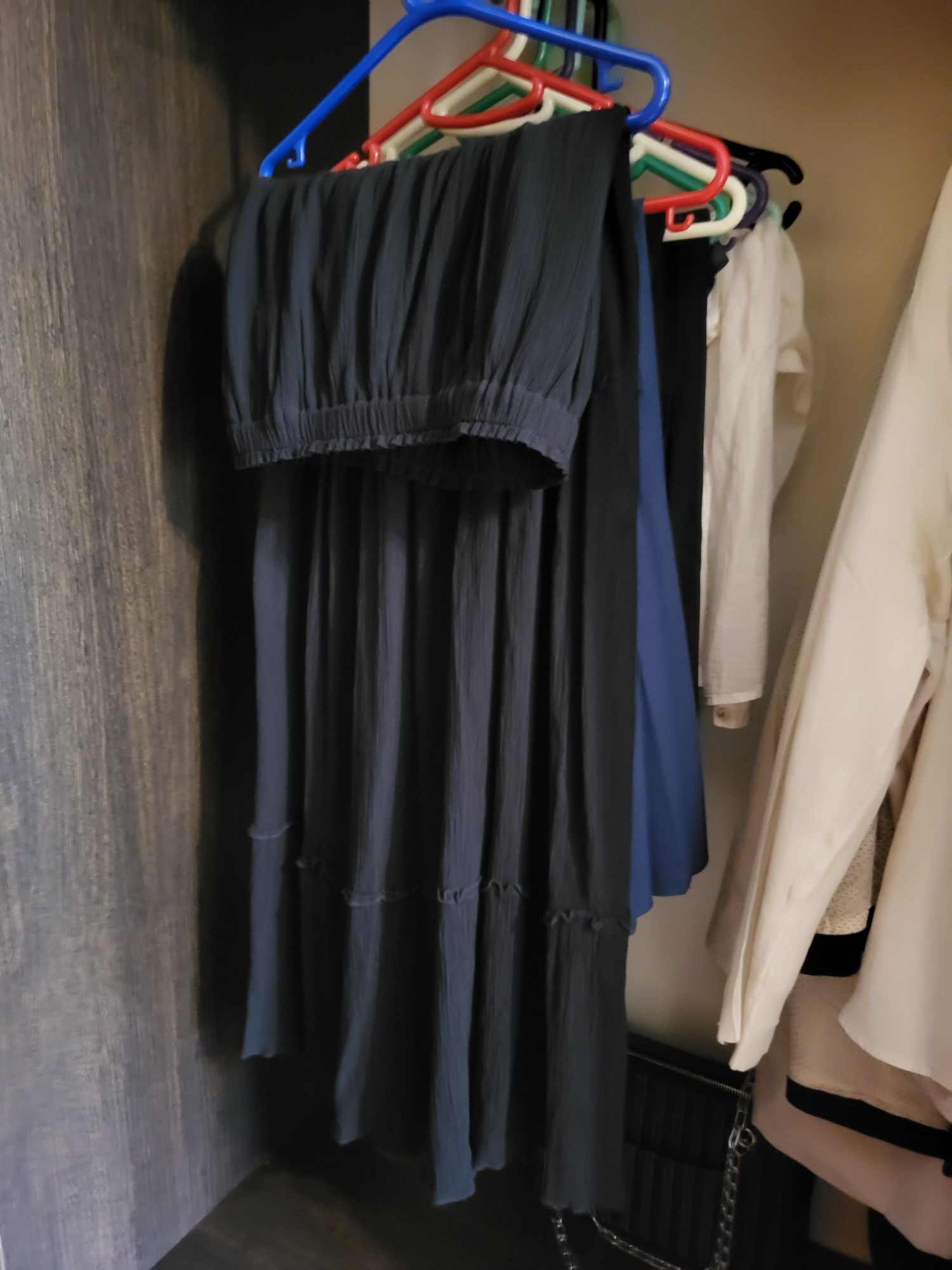 Срочно продаётся юбки темно синий Корея чёрный зара