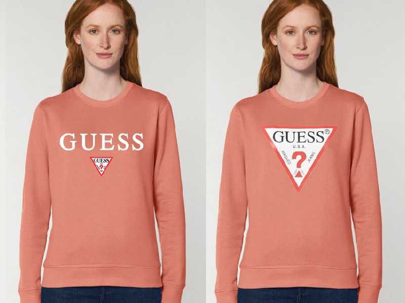 Високо качество! Дамска блуза с дълъг ръкав Суичър GUESS принт
