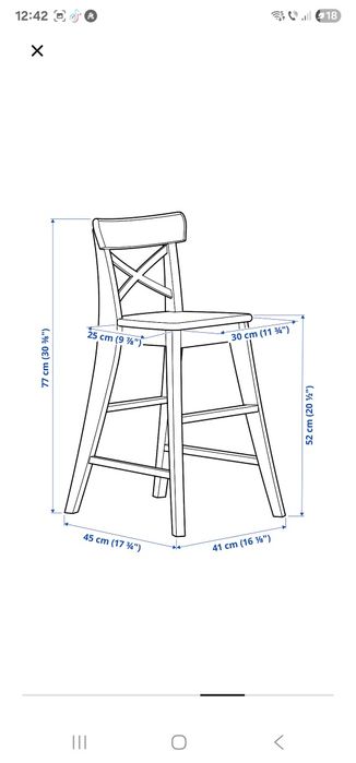 Scaun lemn Junior / Copii Ingolf Ikea