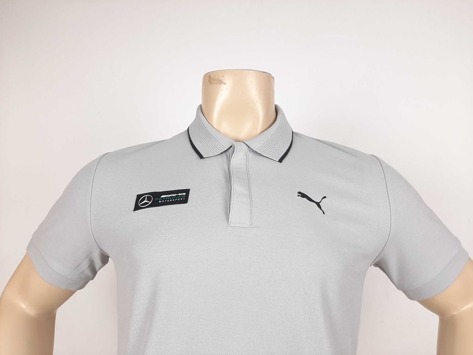Puma x Mercedes AMG Petronas - Оригинална мъжка тениска с яка р-р S