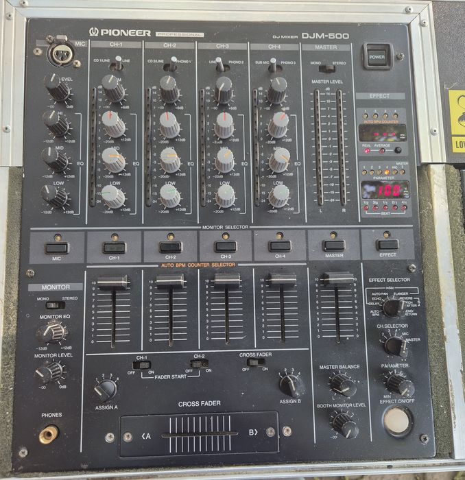 Mixer Pioneer DJM-500 plus 2 x CdPlayer CDJ-500 plus case alum