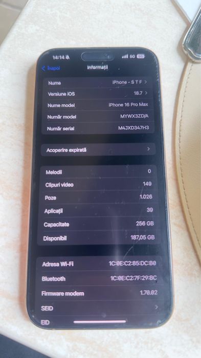 iPhone 16 pro max gold rose