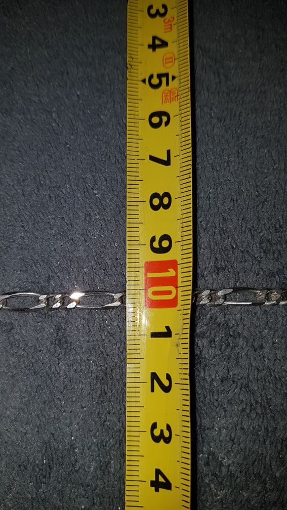 Lant argint 925 italy model 2 zale cu una,55 cm,stare perfecta