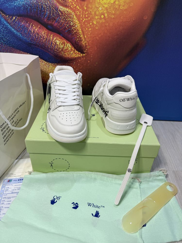 Adidasi Off-White Out Of Office piele naturala 100% Full Box Premium