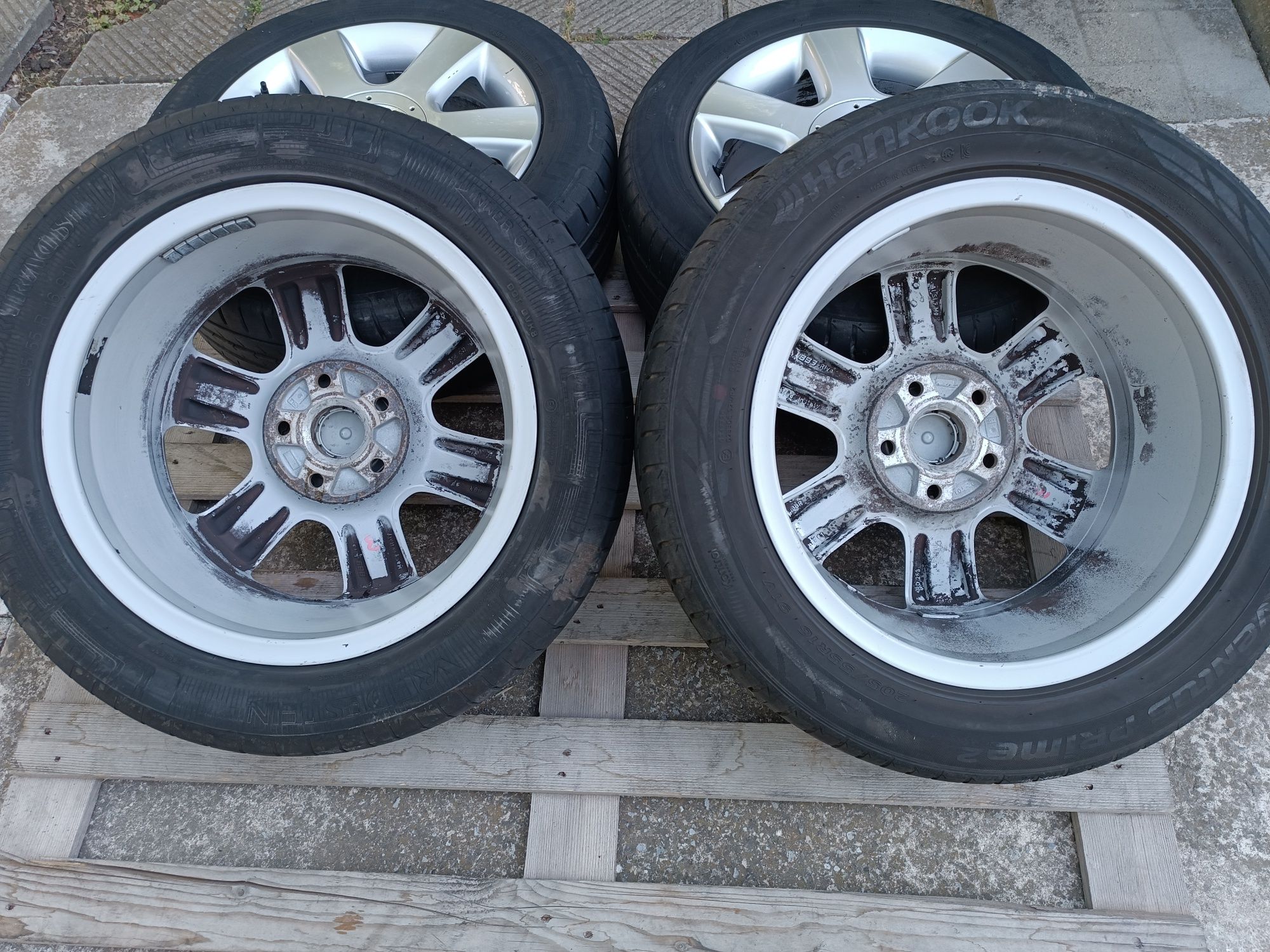 Лети джанти 16ки 5х112 VW + летни гуми 205/55/16