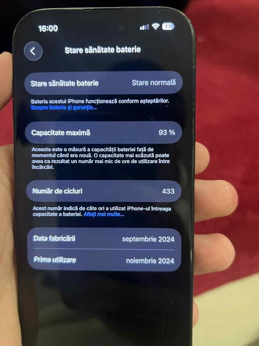 iphone 16 pro folosit