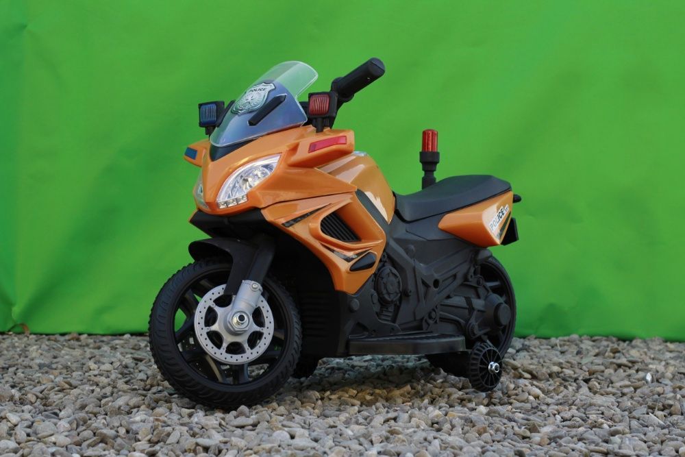 Motocicleta electrica Police 20W 6V 4.5Ah pentru copil 1-3 ani #Orange