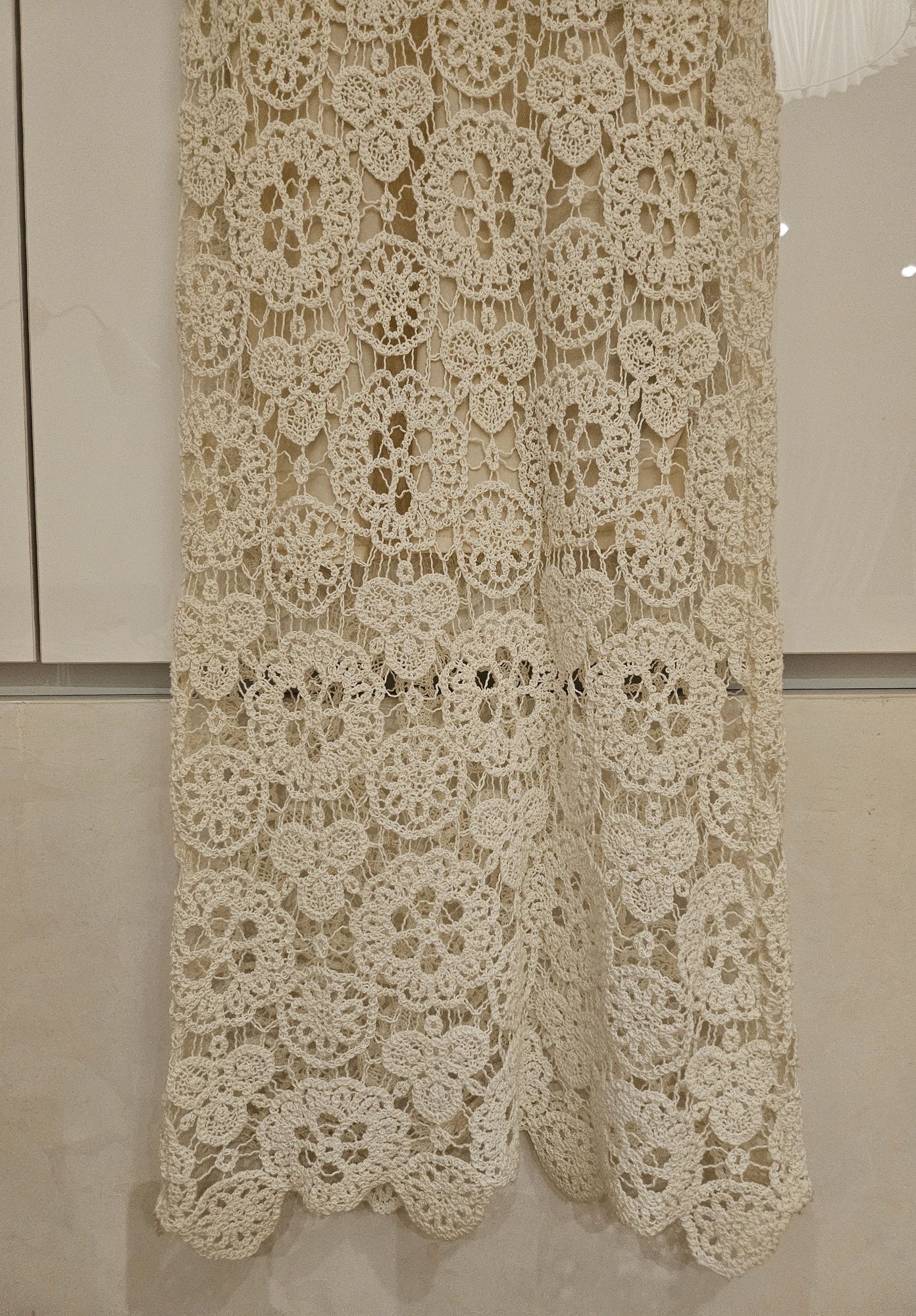 ZARA VIRAL Dress  Makreme Knit рокля S